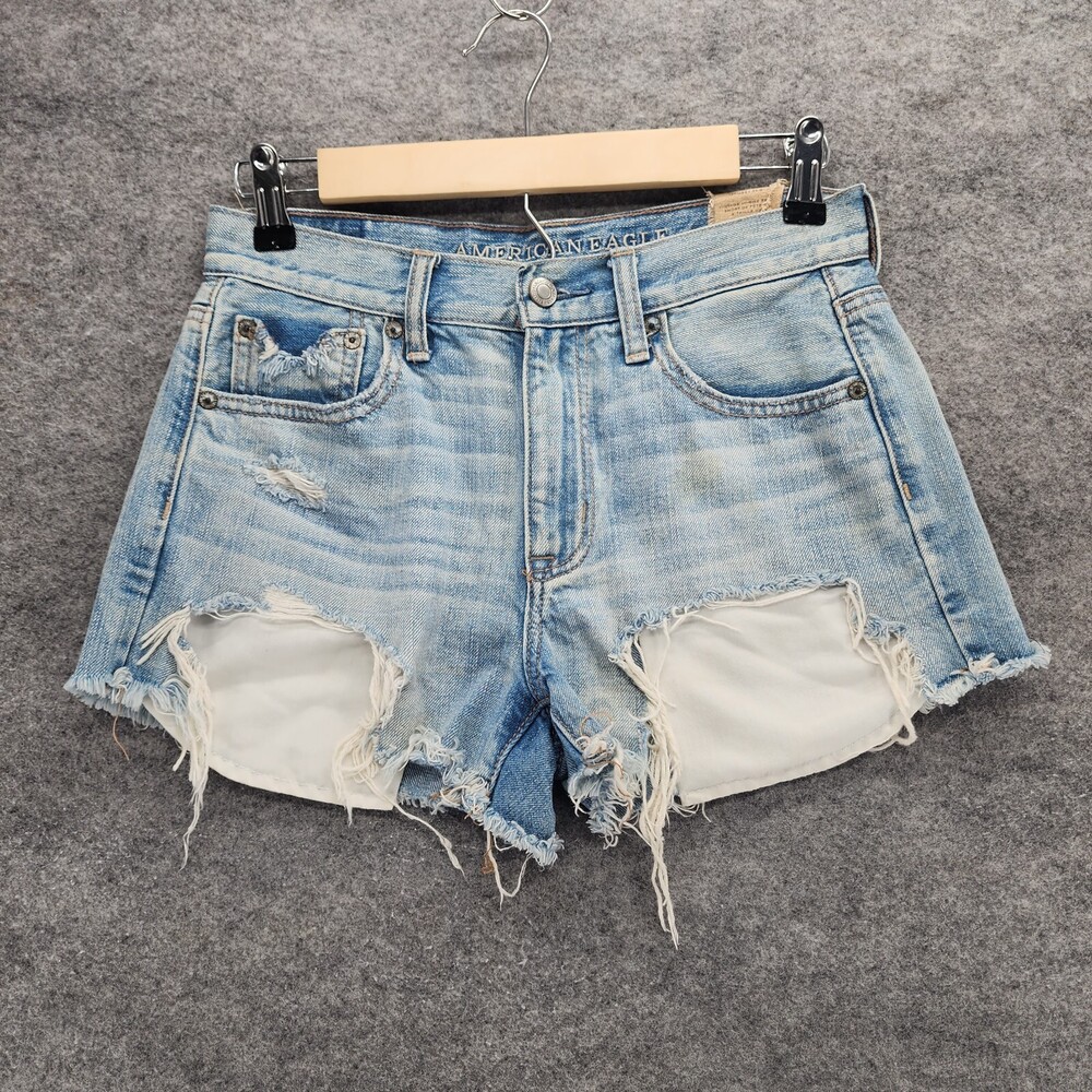 American Eagle Shorts Womens 2 Hi Rise Festival Cutoff Mid Rise 28" Waist